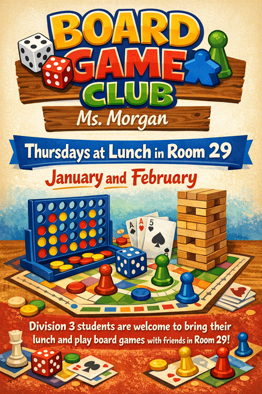 boad game club poster 2026